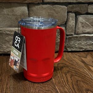Orca Stein 28 ounce Red Tumbler with Handle